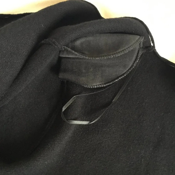 Philosophy Chic Padded Shoulder Novelty  Button Pocket Cardigan SZ L - Picture 9 of 11